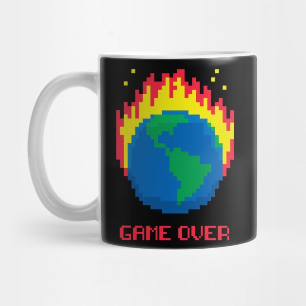 Game Over - Earth on Fire by tyleraldridgedesign